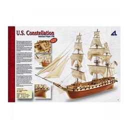 Click here to learn more about the Artesania Latina, S.A. 1/85 U.S. Constellation Wooden Model Ship Kit.
