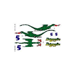 Click here to learn more about the Pinecar Dry Transfer Decals, Dragonfire.
