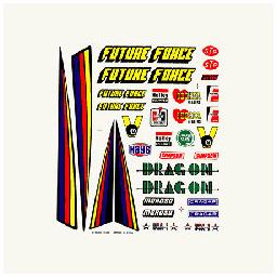 Click here to learn more about the Pinecar Dry Transfer Decals, Drag Racer.