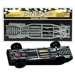 Click here to learn more about the Pinecar Chassis Weight, Rear Wheel Drive 2.5 oz.