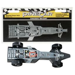 Click here to learn more about the Pinecar Chassis Weight, Maximum Torque 2.5 oz.