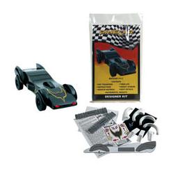 Click here to learn more about the Pinecar Designer Car Kit, Batcar.