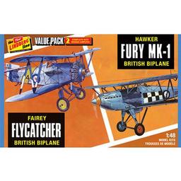 Click here to learn more about the Lindberg 1/48 Fairey Flycatcher/Hawker Fury (2 pack).