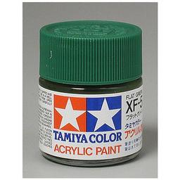 Click here to learn more about the Tamiya America, Inc Acrylic XF5 Flat, Green.