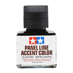 Click here to learn more about the Tamiya America, Inc Panel Line Accent Color, 40ml Dark Brown.