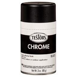 Click here to learn more about the Testor Corp. Testors Craft 3oz Chrome Spray - Black.