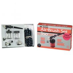 Click here to learn more about the Badger Air-Brush Co. 350 Airbrush Set with 3 Heads (F, M, H).
