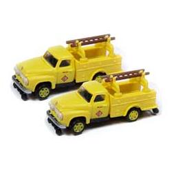 Click here to learn more about the Classic Metal Works N 1954 Ford Hi-Rail Railroad Truck, EL (2).