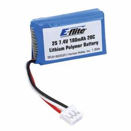 Click here to learn more about the E-flite 180mAh 2S 7.4V 20C LiPo, 26AWG.