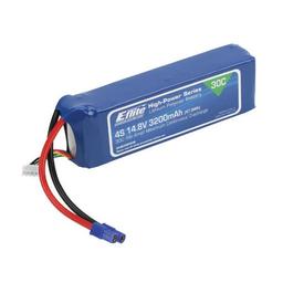 Click here to learn more about the E-flite 3200mAh 4S 14.8V 30C LiPo, 12AWG EC3.