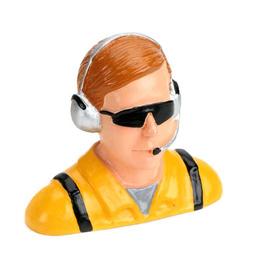 Click here to learn more about the Hangar 9 1/4 Pilot, Civilian with Headset & Mic, Sunglasses.