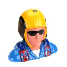 Click here to learn more about the Hangar 9 1/4 Pilot, Civilian Aerobatic Helmet,w/Mic&Snglss.