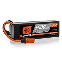 Click here to learn more about the Spektrum 5000mAh 3S 11.1V 100C Smart LiPo Hardcase; IC5.