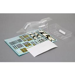 Click here to learn more about the Team Losi Racing Cab FWD Body & Wing Set, Clear w/Stickers 22 2.0.