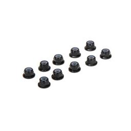 Click here to learn more about the Team Losi Racing M3 Flanged Aluminum Lock Nuts, Black (10).