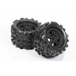 Click here to learn more about the Pro-line Racing Fr, R Big Joe 3.8 All Terrain Mnt Tech 5 Blk Whl(2.
