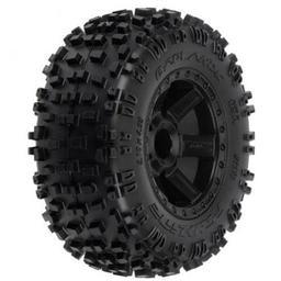 Click here to learn more about the Pro-line Racing R Badlands 2.8 TRA Mnt Desperado Whl, Blk:NST,NRU.