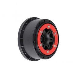 Click here to learn more about the Pro-line Racing Sixer 2.2/3.0 Red/Black Bead-Loc Fr Wheels(2):SLH.