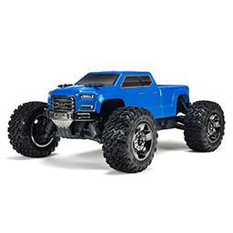 Click here to learn more about the ARRMA 1/10 Big Rock Crew Cab 4X4 3S BLX 4WD MT (Blue).