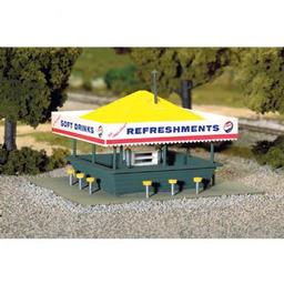 Click here to learn more about the Atlas Model Railroad HO KIT Refreshment Stand.