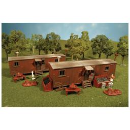 Click here to learn more about the Bachmann Industries HO Snap KIT Railroad Work Sheds (2).