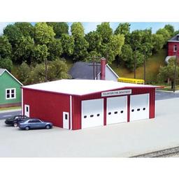 Click here to learn more about the Rix Products HO KIT Fire Station, Red.