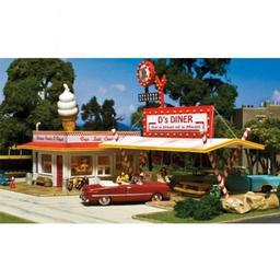Click here to learn more about the Woodland Scenics HO KIT D''s Diner.