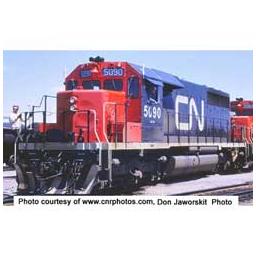Click here to learn more about the Bowser Manufacturing Co., Inc. HO SD40 w/DCC & Sound, CN/Noodle/Red/Black #5097.