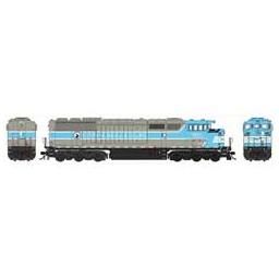 Click here to learn more about the Bowser Manufacturing Co., Inc. HO SD40-2F w/DCC & Sound, CM&Q/Blue/Gray #9020.