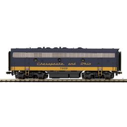 Click here to learn more about the M.T.H. Electric Trains HO F7B w/PS3, C&O #7509.