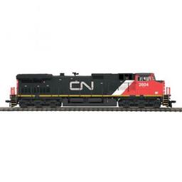Click here to learn more about the M.T.H. Electric Trains HO Dash-9 w/PS3, CN #2604.