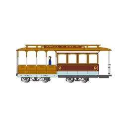 Click here to learn more about the Bachmann Industries HO Cable Car, Maroon & Tan.
