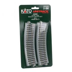 Click here to learn more about the Kato USA, Inc. HO 430mm 16-7/8" Radius Curve 22.5-Degree (4).