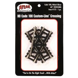 Click here to learn more about the Atlas Model Railroad HO Code 100 60-Degree Custom Crossing.