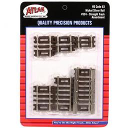 Click here to learn more about the Atlas Model Railroad HO Code 83 Straight Assortment.