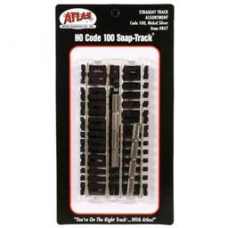 Click here to learn more about the Atlas Model Railroad HO Code 100 Straight Assortment.