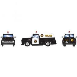 Click here to learn more about the Athearn HO RTR 1955 F-100 Panel Truck, Police Department.