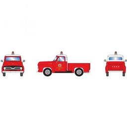 Click here to learn more about the Athearn HO RTR 1955 Ford F-100 Pickup, Red w/White Roof.