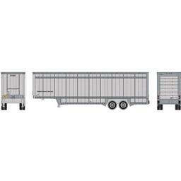 Click here to learn more about the Athearn N 40'' Drop Sill Parcel Trailer, UPS/No Logo #87981.