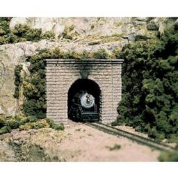 Click here to learn more about the Woodland Scenics N Single Tunnel Portal, Cut Stone (2).