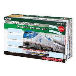 Click here to learn more about the Kato USA, Inc. N P42 Superliner Starter Set, Amtrak/Phase V.