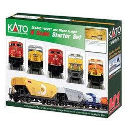 Click here to learn more about the Kato USA, Inc. N ES44AC Freight Train Set, CPR.