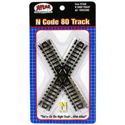 Click here to learn more about the Atlas Model Railroad N Code 80 60 Degree Crossing.