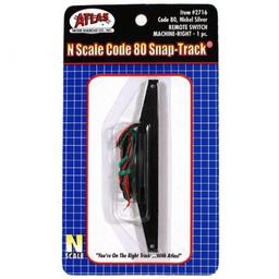 Click here to learn more about the Atlas Model Railroad N Code 80 Remote Right-Hand Switch Machine.