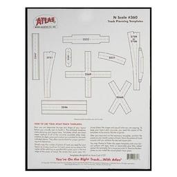 Click here to learn more about the Atlas Model Railroad N Track Planning Templates.