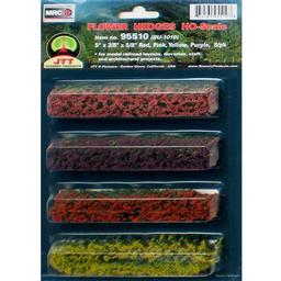 Click here to learn more about the JTT Scenery Products Flower Hedges,Red/Pink/Yellow/Purple 5x3/8x5/8"(8).