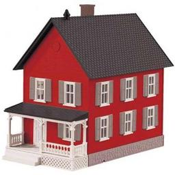 Click here to learn more about the M.T.H. Electric Trains O Row House #2, Red & Gray.