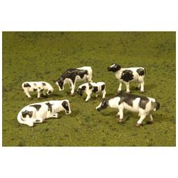 Click here to learn more about the Bachmann Industries O Cows, Black & White (6).