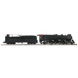Click here to learn more about the M.T.H. Electric Trains O Hi-Rail 4-8-2 M-1b Mountain w/PS3, PRR#6734.