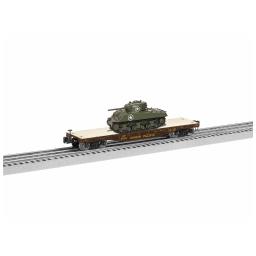 Click here to learn more about the Lionel O 40'' Flatcar w/Sherman Tank, UP #51196.